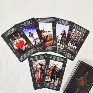 Beginner tarot deck for learning tarot, Tarot cards meaning on it, Tarot keywords and zodiac signs, tarot cheat sheet, black tarot cards