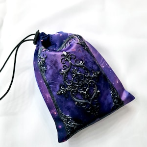 Sac pour cartes de tarot, livre de sorcellerie, pochette de tarot en satin, pochette à cordon, sac de sorcellerie, outils d'autel, sac de pont Oracle, pochette pour carte de tarot