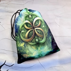 Bolsa para cartas del tarot Magic of Nature, bolsa de satén para tarot, bolsa con cordón, bolsa de bruja, herramientas de altar, bolsa para baraja de oráculo, bolsa para cartas del tarot