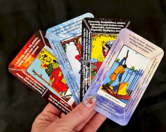 Tarot Reiter Warte, Tarot Karten Bedeutung, Tarot Schlüsselwörter, Liebe und Geschäft, Tarot Spickzettel, Wahrsagen