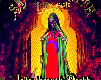 Santa Muerte Tarot Guidebook PDF| Tarot Meanings, Rituals & Spreads| Digital Esoteric Manual| Life Through Death 365 Pages Guide