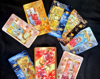 Liebes-Tarot-Deck für Anfänger: Enthält Schlüsselwörter und Bedeutungen, Tarot-Lernkit, Geschenk von Tarot-Werkzeugen