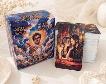 Architect's Code Oracle Deck | 250 Oracle Cards | Deep Guidance, Shadow Work, Self Discovery, Divination, Tarot Alternative, Eng Rus Ukraine