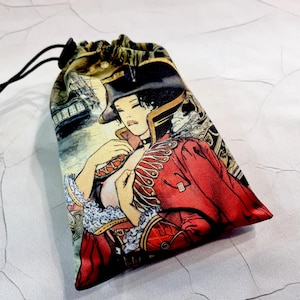 Tarot card bag Manara, tarot pouch satin, drawstring pouch, altar tools, Oracle Deck Bag, Pouch Bag for Tarot Card, tarot gifts
