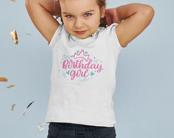 Birthday Girl Shirt Birthday Party Shirt Kids Birthday Tee Gift for Girl Birthday tShirt Personalized Kids Shirt Girl Party Shirt Gift Tee