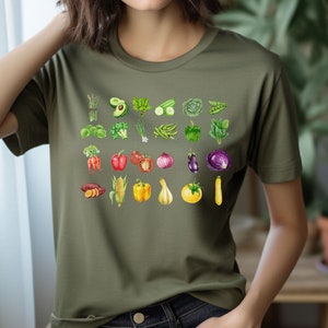 Outdoor gardening vegetable plant lover vegetarian shirt for mom, dad, friend
