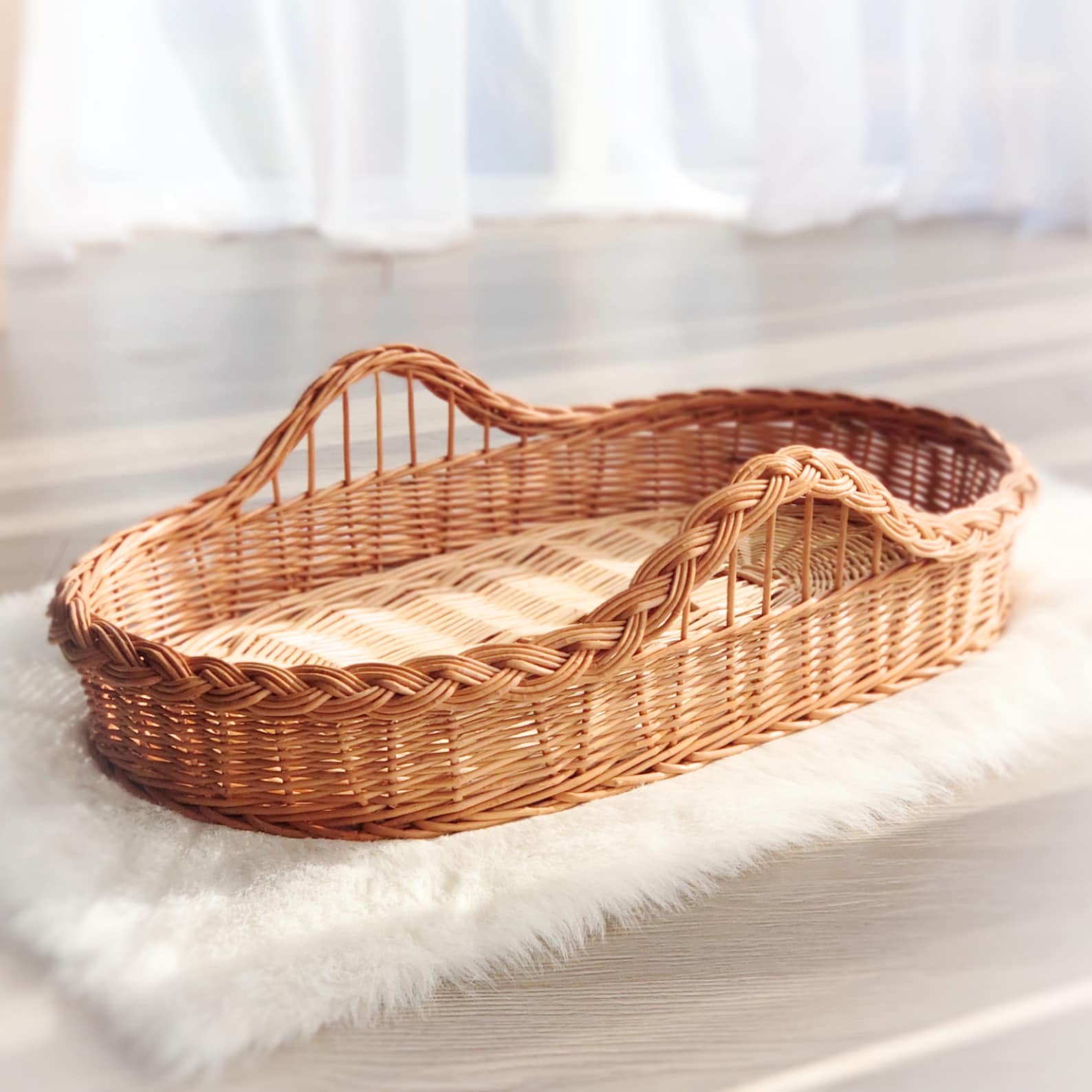 Changing Table Basket, Organic Baby Changing Basket, Diaper Changing ...