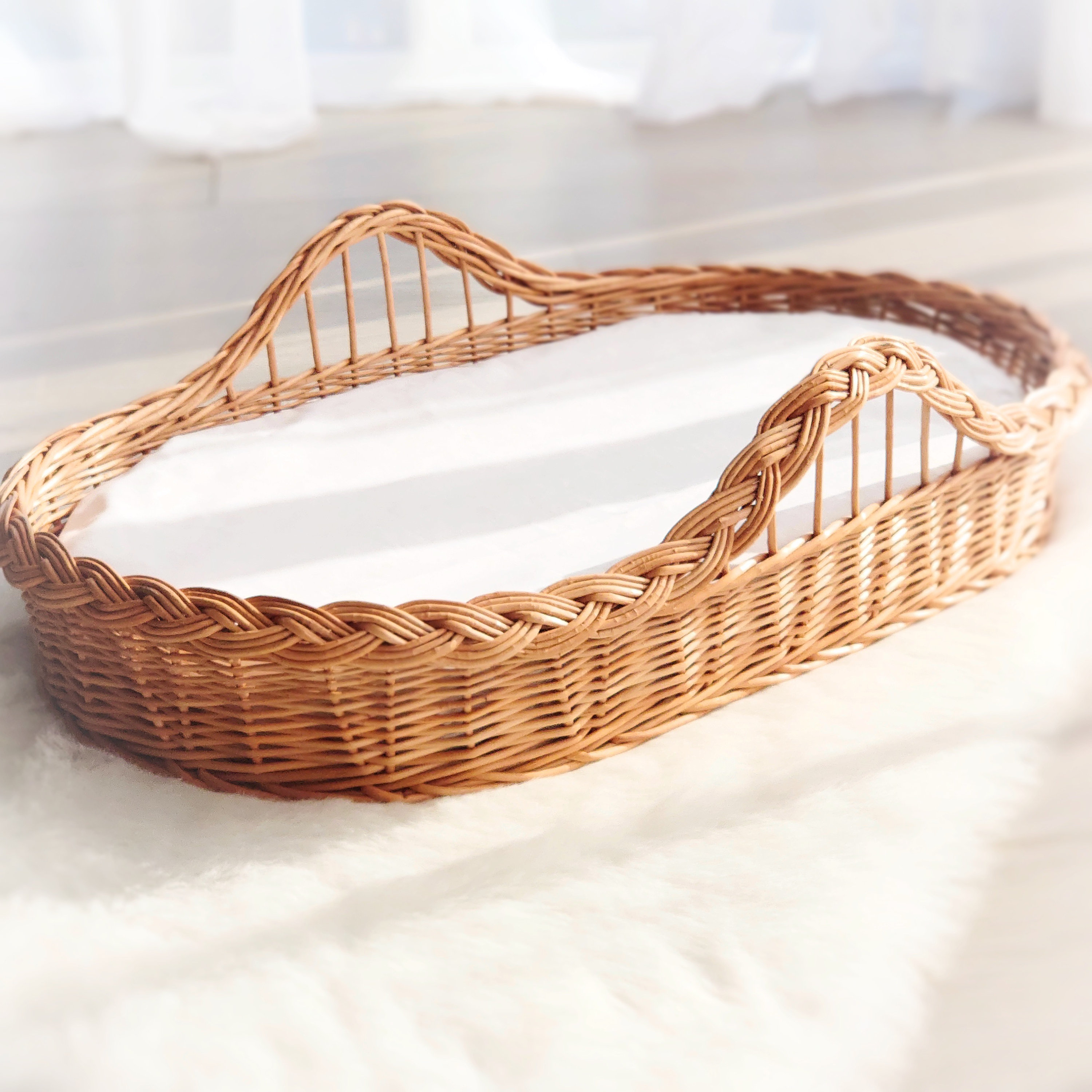 Changing Table Basket, Organic Baby Changing Basket, Diaper Changing