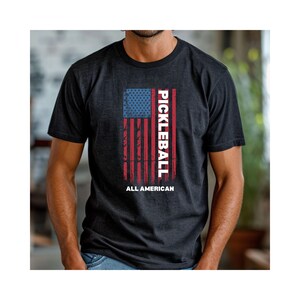 Pickleball American Flag