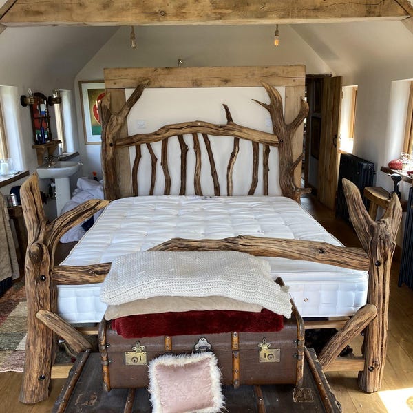 Hidden Roots Oak Bed Frame