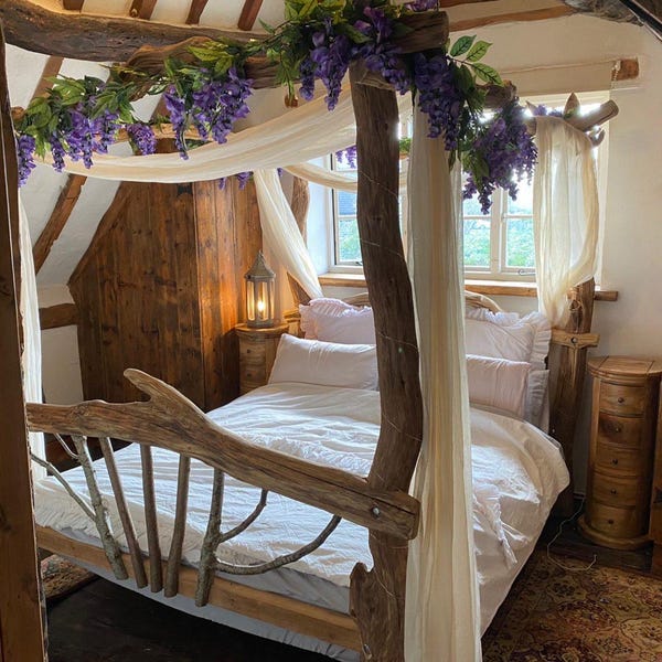 Hidden Roots Oak Bed Frame