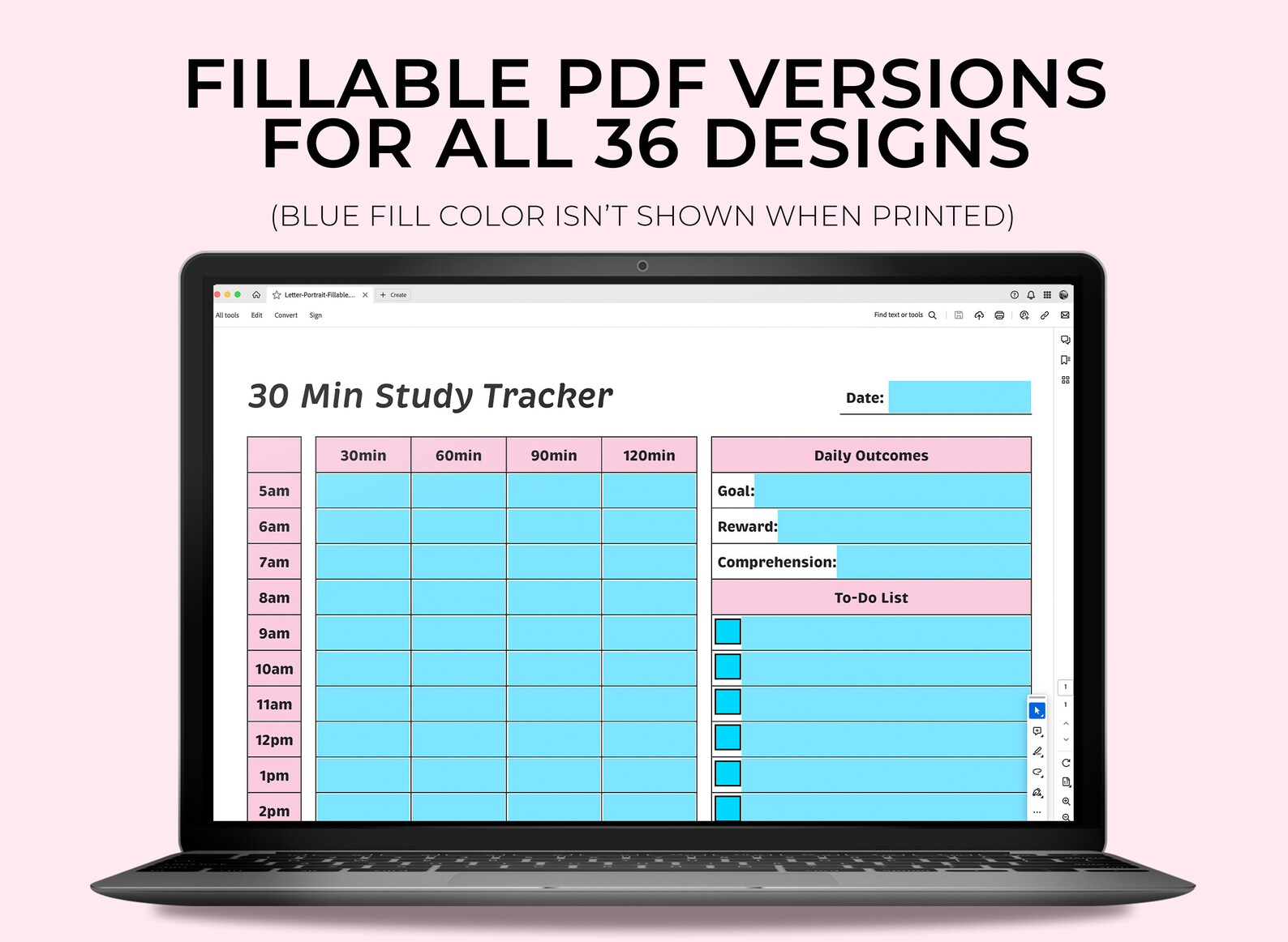 Printable & Fillable Student Planner Bundle, Digital Notepad Bundle ...