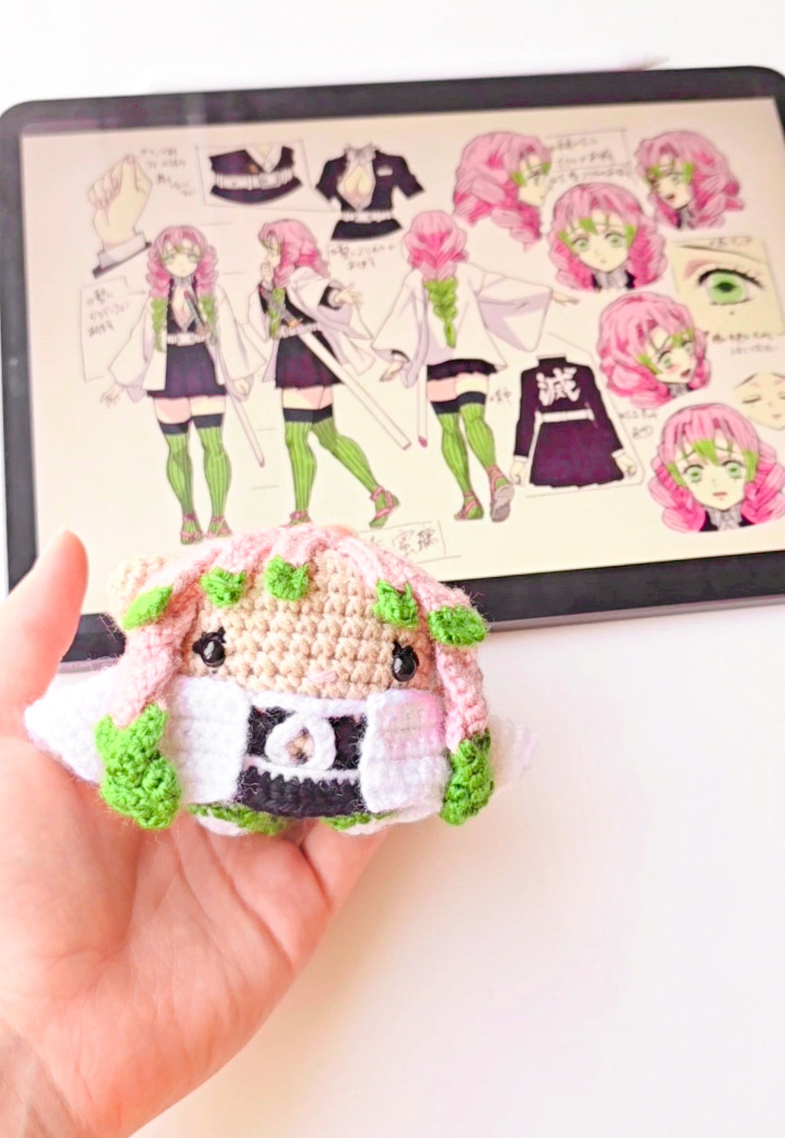 PDF Pattern Mitsuri Crochet Demon Slayer Etsy