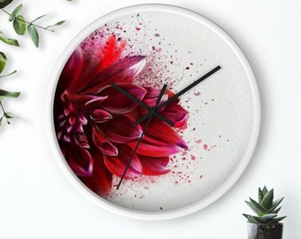 Acrylic Wall Clock,Modern Acrylic Wall Clock, Clear Clock, Large Round Clock, Home Decor, Office Clock, Unique Clock.Wall Mount Clock