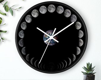 Acrylic Wall Clock,Modern Acrylic Wall Clock, Clear Clock, Large Round Clock, Home Decor, Office Clock, Unique Clock.Wall Mount Clock