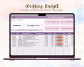 Wedding Budget Planner: Excel Spreadsheet (Digital Download) Financial Planning Instant Download for big Day