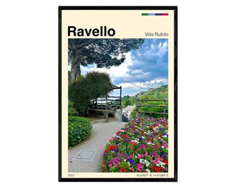 DIGITALES Amalfiküste Poster | Amalfiküste Poster | Italien Poster | Italien Poster | Ravello