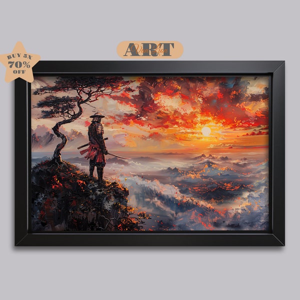 Samurai Artwork - Etsy UK