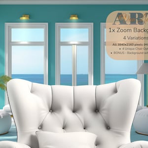 Tropical Ocean Background Zoom Meeting Microsoft Teams Virtual Therapist Zoom Background Virtual Background Office Background Work from Home