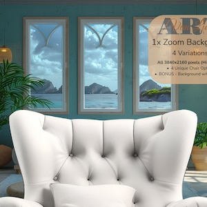 Ocean Island Background Zoom Meeting Microsoft Teams Virtual Therapist Zoom Background Virtual Background Office Background Work from Home