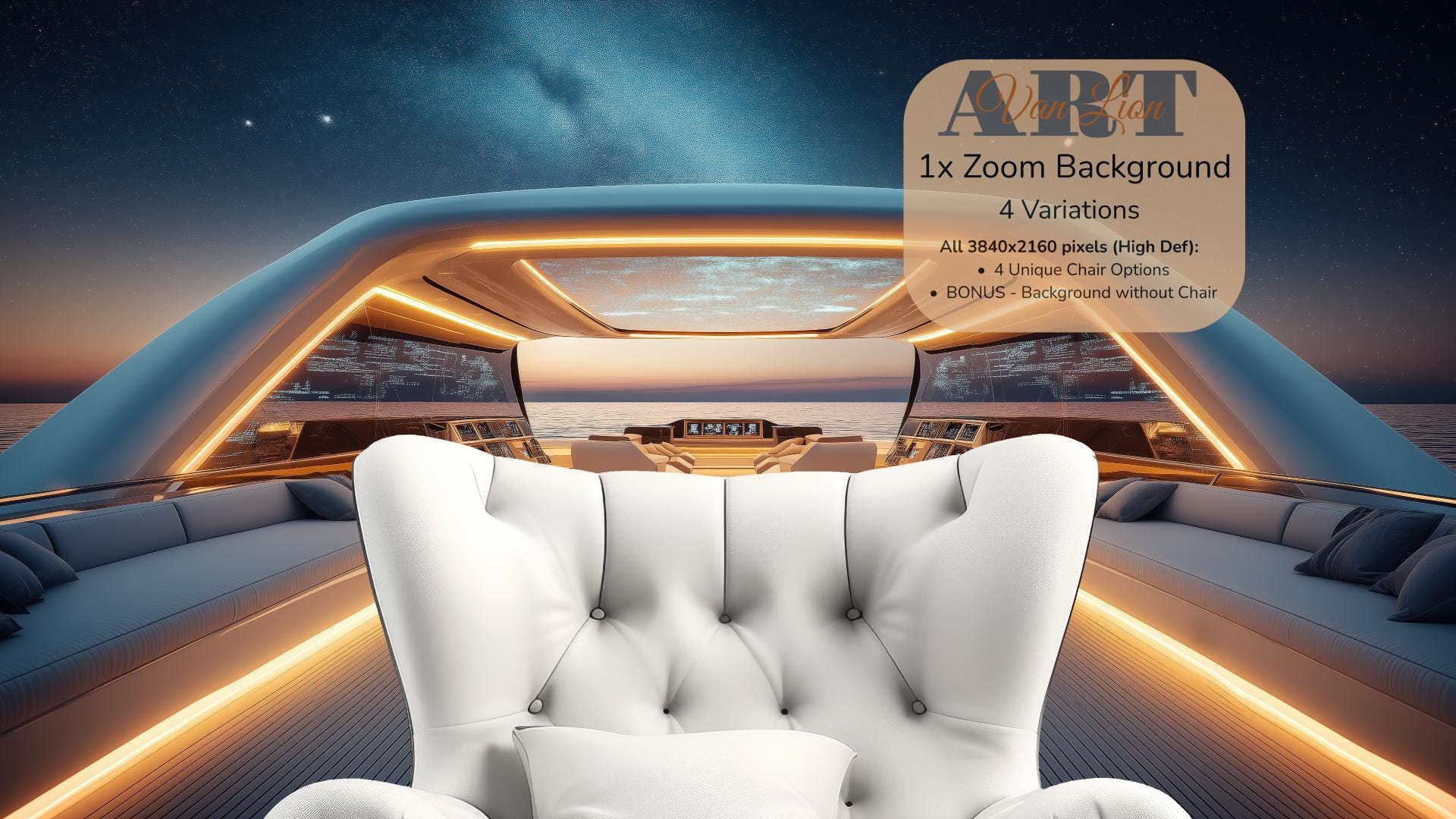 Luxury Yacht Zoom Background Executive Sailboat Zoom Background Ocean ...