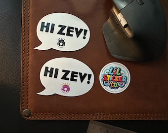 Hi Zev! Dungeon Crawler Carl - Die-cut, vinyl sticker - water bottles, laptops, computer decals