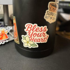 Bless Your Heart! -- die-cut, vinyl stickers