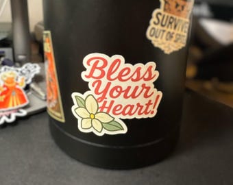 Bless Your Heart! -- die-cut, vinyl stickers