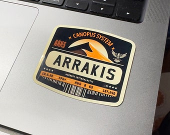 Dune - Arrakis Decal - Die-cut, vinyl sticker - water bottle, laptops, computers, decals