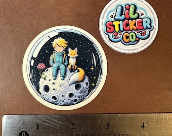 The Little Prince - die-cut, computer decal, water bottle, sticker.