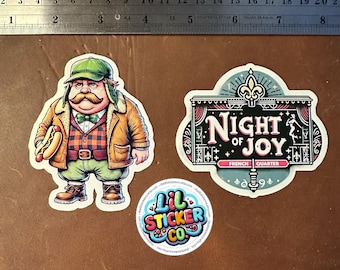 A Confederacy of Dunces - Die-cut, vinyl sticker - water bottles, laptops, computer decals