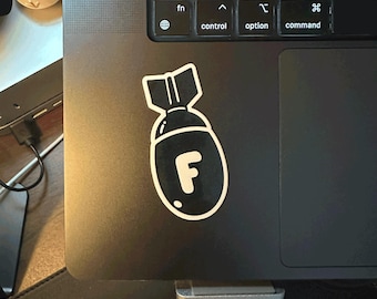 F-Bomb - Die-cut, vinyl sticker - water bottles, laptops, computer decals