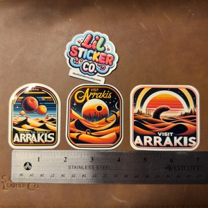 Dune - Visit Arrakis - Die-cut, waterproof, vinyl sticker - water bottles, laptops, computer decals