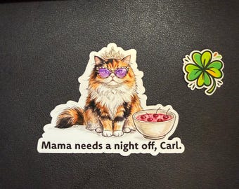 Princess Donut Sticker - Mama Needs a Night Off Carl - LitRPG Fan Art Vinyl Decal - Dungeon Crawler Carl