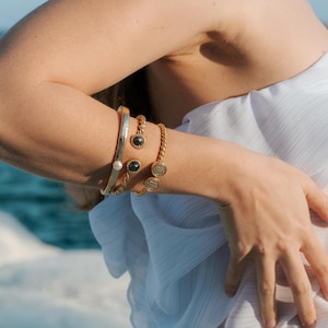 Unique 24K Gold Plated  Cuff Bracelet – Elegant & Timeless Design ancient style coins