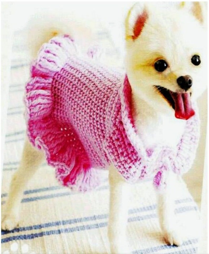 Easy KNIT Dog Sweater Pattern Digital Download Fast Easy KNIT Dog