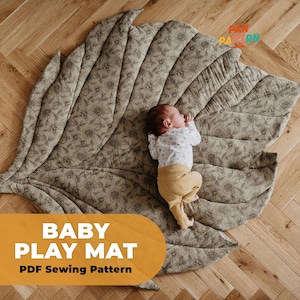 Baby Krabbeldecke PDF Schnittmuster | Spielmatte für Kind | sofort download