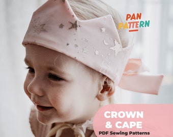 Crown and Cape sewing pattern PDF