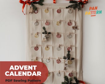 Advent Calendar | Wall organizer | PDF sewing Pattern