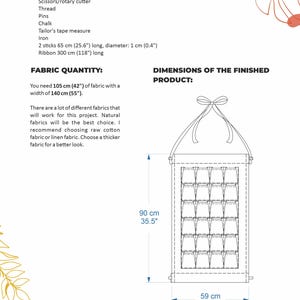 Advent Calendar | Wall Organizer | PDF Sewing Pattern - Etsy