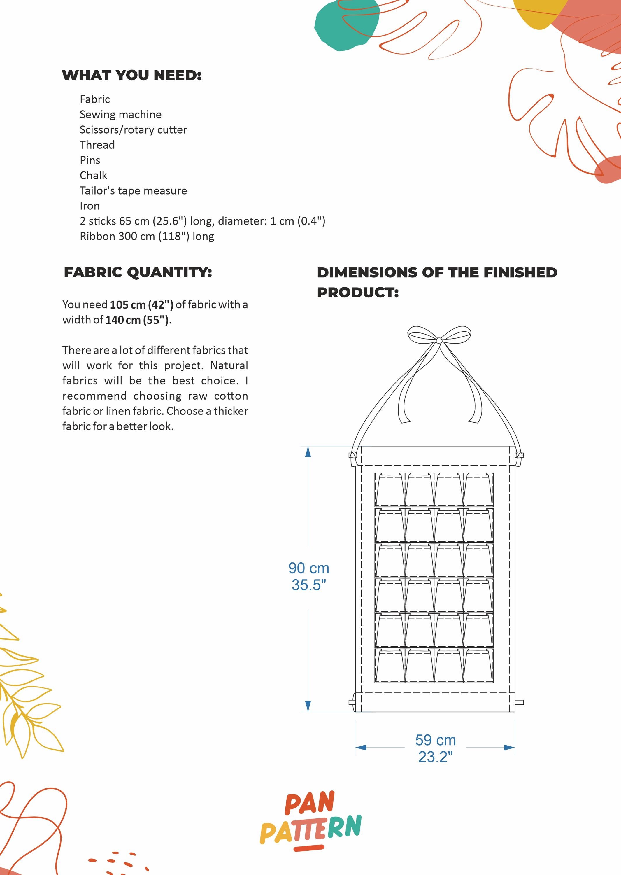 Advent Calendar | Wall Organizer | PDF Sewing Pattern - Etsy