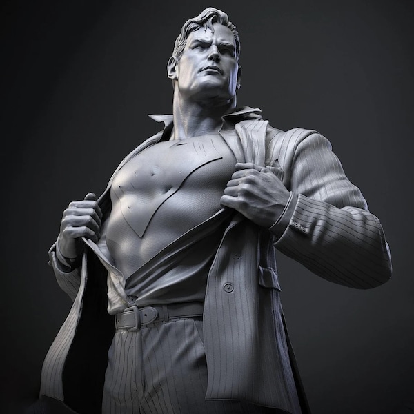 Super Classic Hero 3D Model STL File, 3D Printer, 3D Print Model, Gift, Movie Lover, Game, Custom Action Figure 3d model