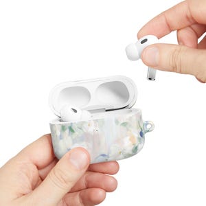Pastel Floral AirPods Case: Elegant Spring Flower Earbud Cover