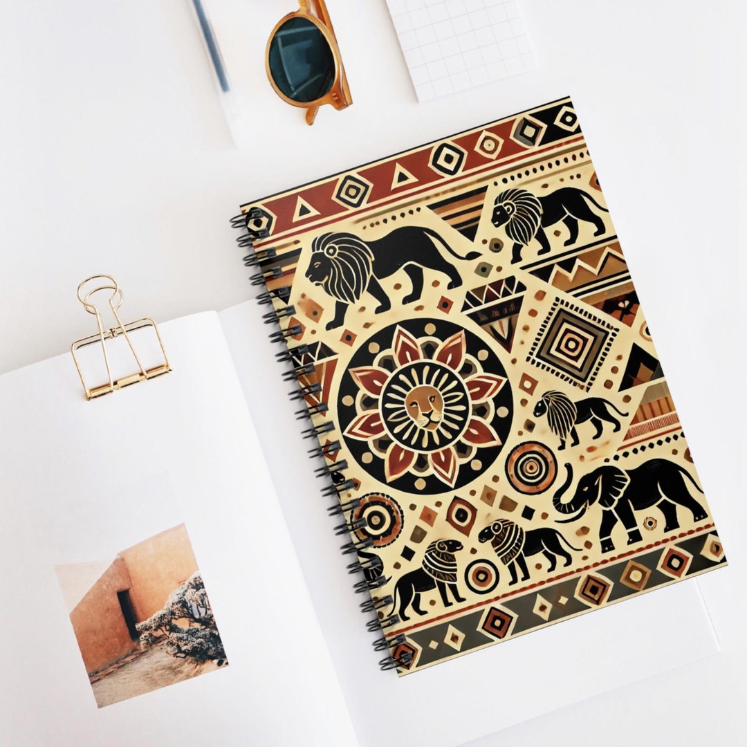Eco-friendly African Safari Jungle Adventure Notebook for Travel Lovers ...