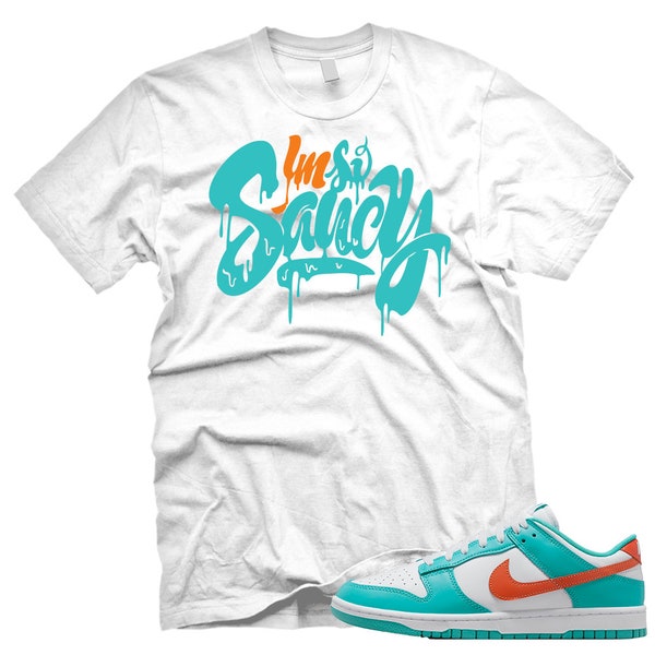 SAUCY T shirt for Dunk Miami Low White Cosmic Clay Cactus Teal Orange Dolphin Aqua