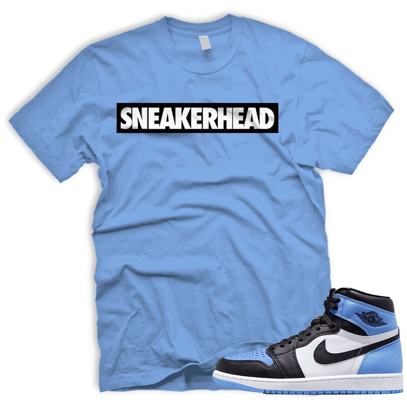 KB(2) T-Shirt Match Jordan 1 Mid University Blue
