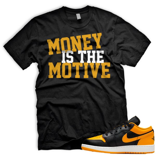 MONEY T Shirt To Match AJ1 Low Ochre Yellow Black Sail White 1 Retro High OG