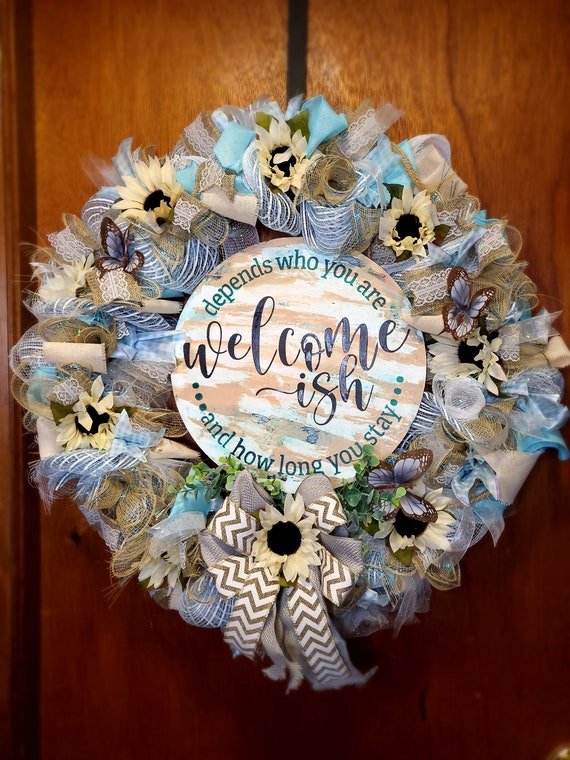 Handmade Welcom-ish Wreath