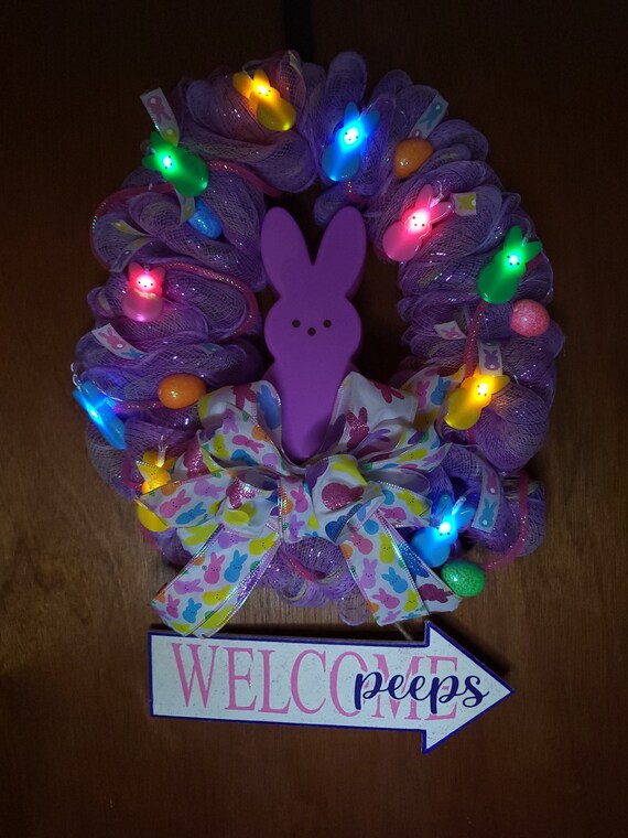 Peeps Light-Up Wreath