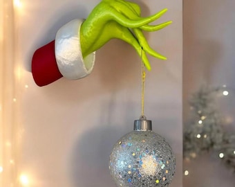 Christmas Hand Wall Decor | Key & Ornament Holder
